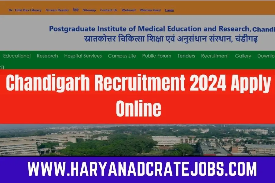 Chandigarh Recruitment 2024 Apply Online