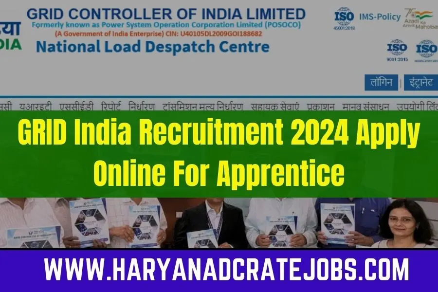 GRID India Recruitment 2024 Apply Online For Apprentice