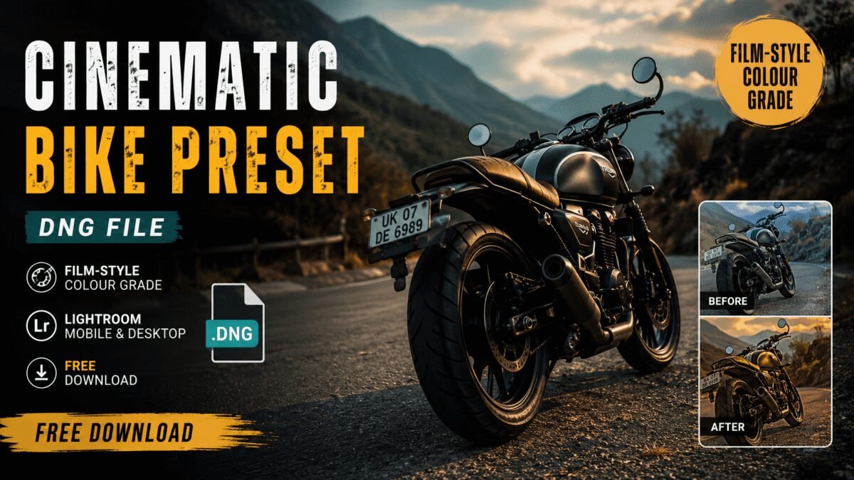 Cinematic Bike Preset DNG