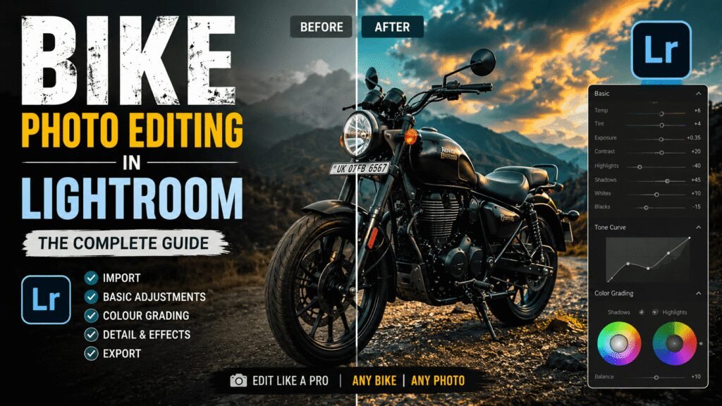 Bike Photo Editing in Lightroom