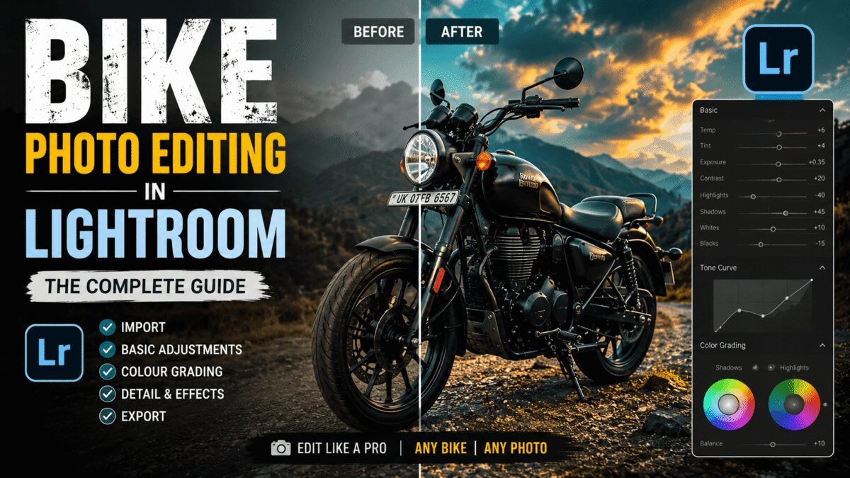 Bike Photo Editing in Lightroom